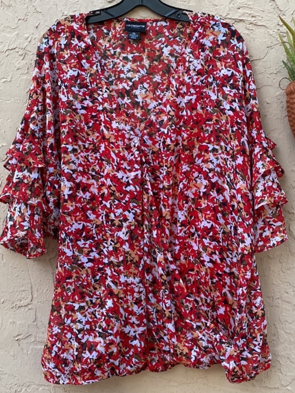 Liz Clairborne Gorgeous Career Top in Fabulous Print
